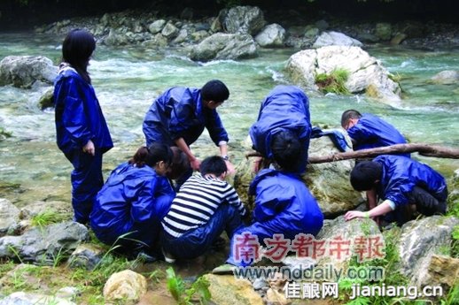 地理描述:大九湖位于神农架西部,西通重庆,北通陕西,南达巴东与长江三峡相接,为第四系冰川形成的冰川地貌。周围群山环绕,中央为一谷地,地势平坦,形成了一个独特的封闭的高山小盆地,上面有泥炭藓湿地分布。 主要活动:在沼泽地中寻找泥炭藓。 科考目的:泥炭藓的分布情况。 当队员们下到沼泽地中,都开始暗暗叫苦。沼泽地没有可以遮蔽的大树,大家都暴露在阳光炽热的光线中,高高的密密的草,完全遮蔽了视线,根本无法看到脚下的路,踩在沼泽中深一脚浅一脚,一步两陷。虽然有厚厚的草生长着不至于陷下去,但是,水深的地方竟然过了脚踝